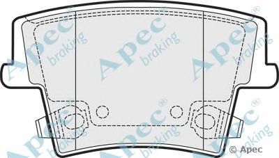 APEC BRAKING pad1485 -  Комплект тормозных колодок, дисковый тормоз